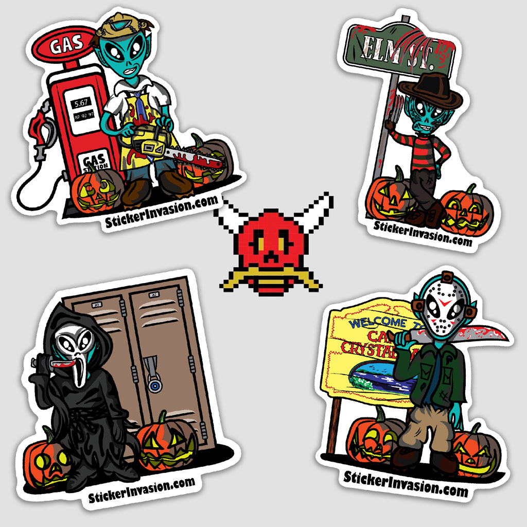 8 Bit Oni Sticker Pack